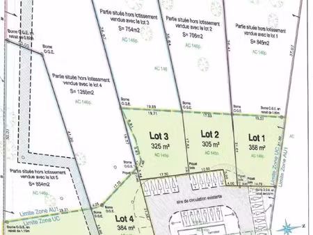 terrain 1 750 m² charnay les macon