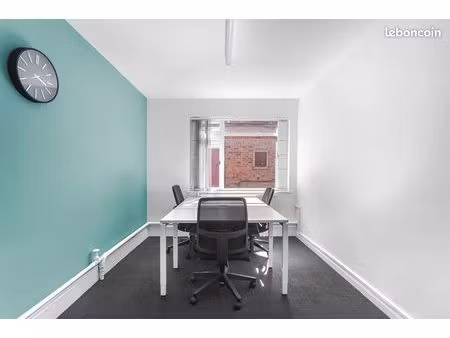 bureau privé à louer pour 2 personnes à marcq-en-baroeul  château rouge marcq-en-barœul
