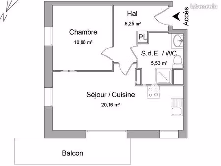 appartement 2 pièces 42 m²