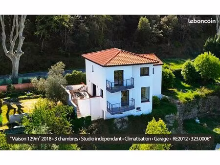 villa 2017 130m² 3 chambres   + studio independant   garage   climatisation gainable