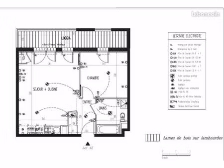 appartement 2 pièces 44 m²
