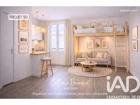 studio 1 pièce 14 m²