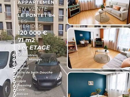 a vendre appartement 74 m2 le pontet