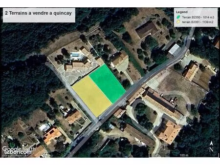 à vendre – terrains constructibles non viabilisés à quinçay (86190)