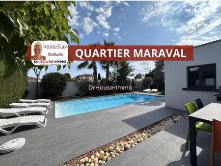 villa 110 m2 secteur maraval sur terrain de 776m2 avec piscine