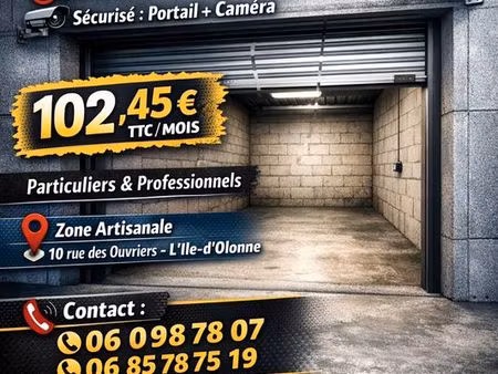 box - garage 23m2 / ile d'olonne