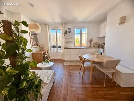 paris 11e – t2 meublé rénové  cosy  calme & lumineux – bail code civil (entreprise  freela