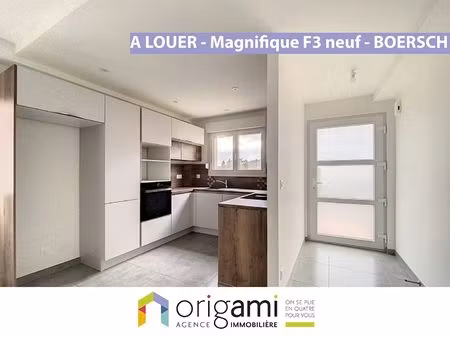 boersch - magnifique et spacieux 3p récent