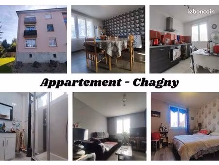 chagny – grand appartement t3bis proche de la gare