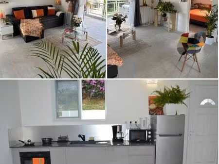 haut de villa meublé - pliane  le gosier - disponible immédiatement