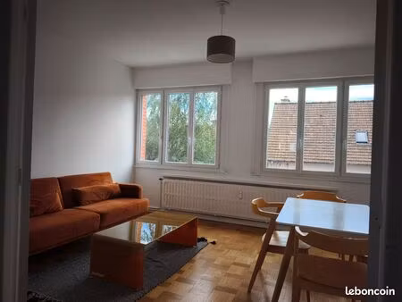 appartement t3 67m carrés meublé - quartier buisson - marcq en baroeul (chauffage inclus)