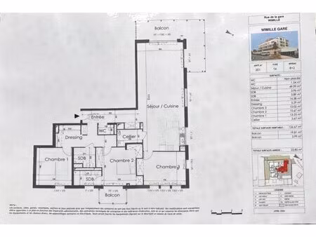 en vente triplex 126 m² – 592 816 € |wimille