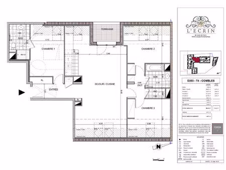 appartement jouars pontchartrain 4 pièce(s) 114 m2