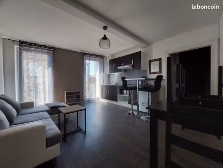 quartier pérauled – t2 meublé  jardin commun et local vélo