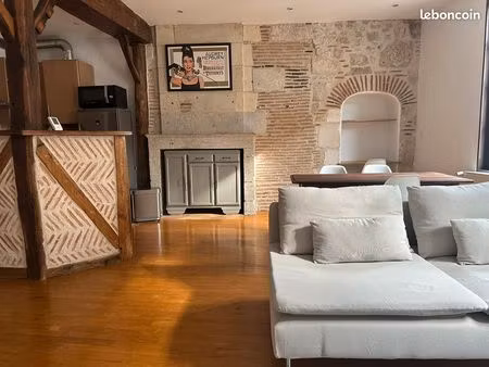 appartement t2 meublé 62m² - plein centre-ville