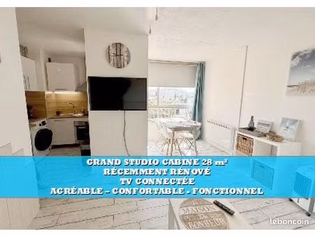 location meublée carnon montpellier 28m² parking