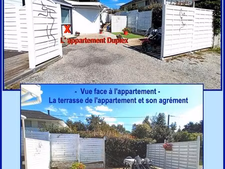 etudiant/e 3kms vannes appartement duplex  terrasse sur jardin  parking clos