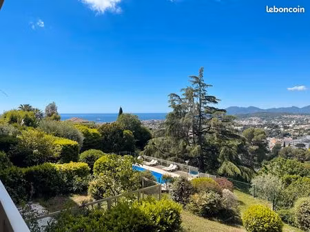 le cannet - beau trois pieces vue mer - piscine