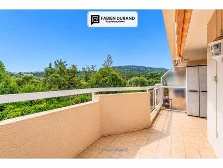 mandelieu-la-napoule - appartement 3 pièces dernier étage avec double terrasse et box