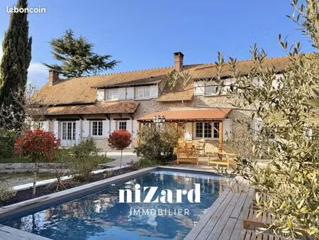 vente | maison ancienne | 9p | 5ch | 266 m² | terrasse · jardin · piscine