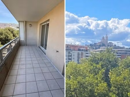 lumineux t2 de 47m² + terrasse 14m² - vue notre-dame - prox parc 26e