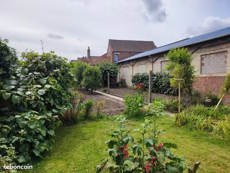 vendin-lès-béthune – maison individuelle semi plain-pied 100 m² – 3 chambres – garage 2 vo