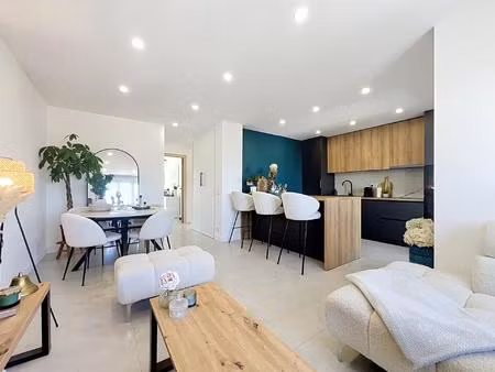 cannes-la-bocca : 3 pièces rénové avec cave et garage.