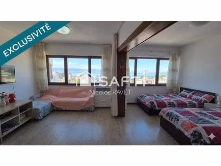 studio traversant avec vue panoramique lac léman