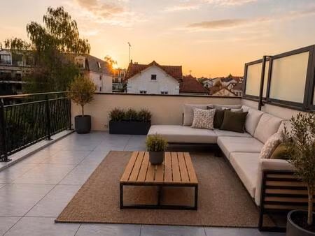 5 pieces duplex en dernier etage