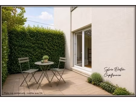 livry gargan - deux pièces en rez de chaussée avec jardin  cave et garage