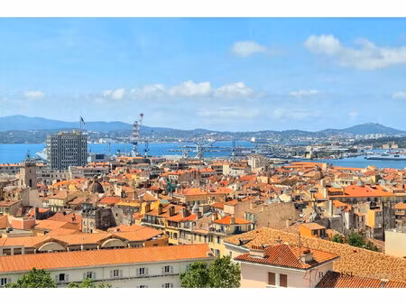 toulon haute ville - t5 - 97 m² - vue mer panoramique- garage