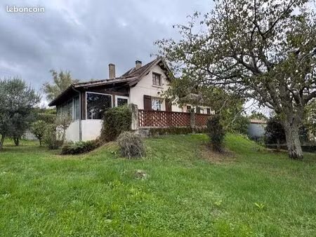 maison dans village avec grand terrain