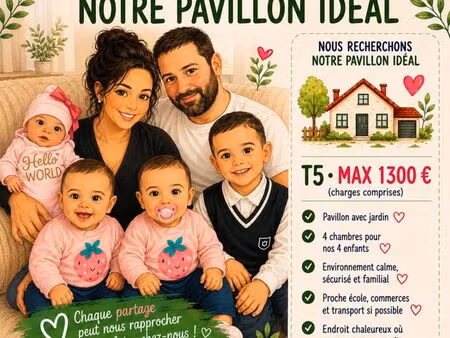 famille sérieuse recherche maison familiale à louer – secteur toulouse et alentours