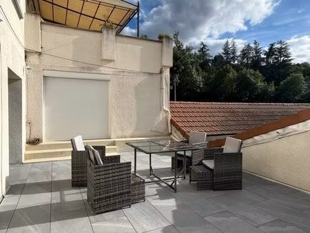 bel air – t3 meublé 87 m² + terrasse 39 m2 + bureau
