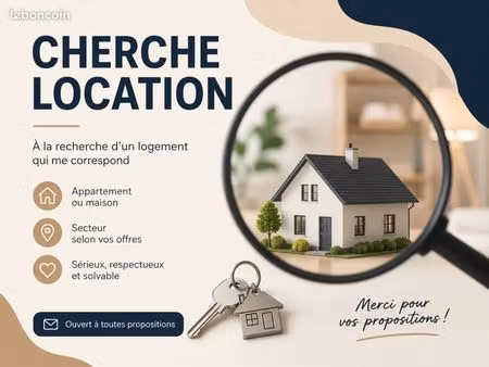 particulier je cherche location studio ou t1