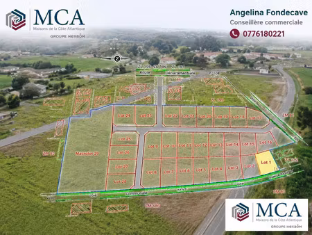 vente terrain 630 m² damazan (47160)