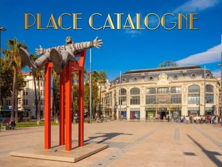 le paquebot de catalogne – t3 77 76m² art déco – balcon – place catalogne (dames de...