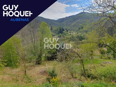 terrain constructible de 1270m² à antraigues sur volane