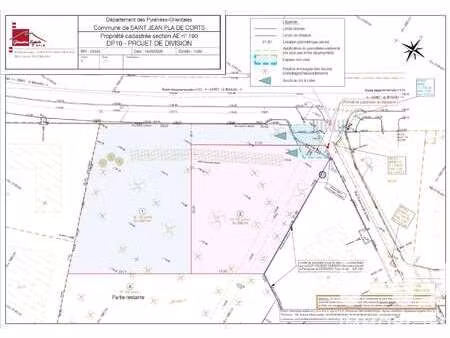 vente terrain à saint-jean-pla-de-corts (66490) : à vendre / 762m² saint-jean-pla-de-corts
