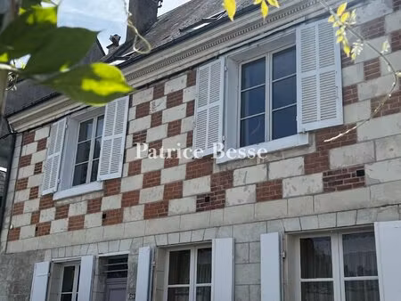 dans la cité royale d'amboise  une maison de ville  avec cour-jardin  terrasse et garage.