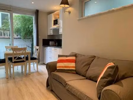 appartement meuble avec terrasse + jardin !