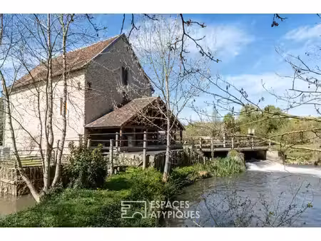 moulin médiéval dans un cadre enchanteur