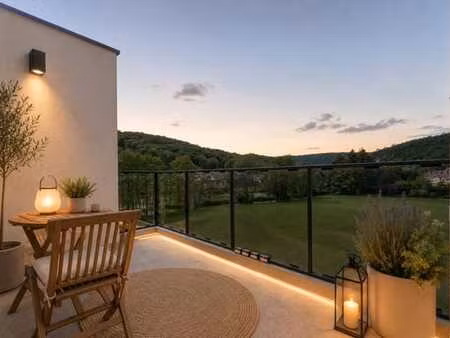magnifique duplex 3 chambres  vue incroyable à mery (esneux