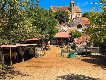 maison en pierre avec installations équestres- essonne
