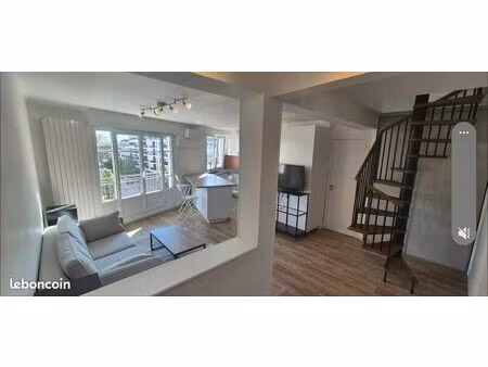 duplex 4 pièces meublé refait à neuf - 91m² sol – 3 chambres – 2 balcons – visites les 13 