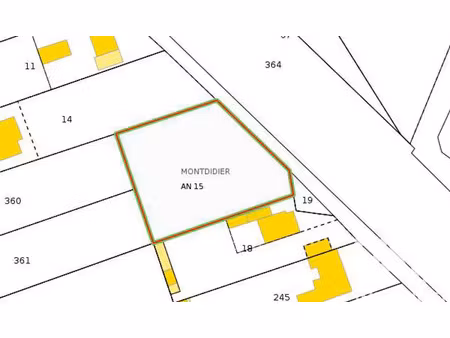 vente terrain à bâtir 1 188 m²
