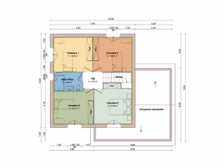 vente maison 4 pièces 80 m² la bâtie-montgascon (38110)