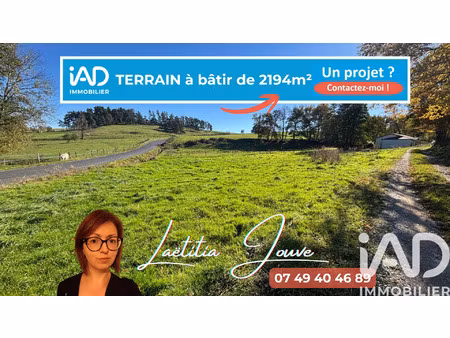 vente terrain 2194 m² retournac (43130)