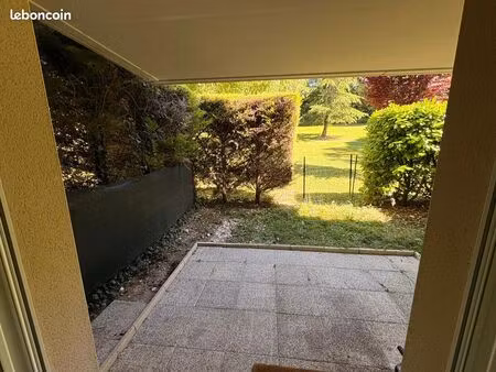 t2 avec jardin dans résidence sécurisée
