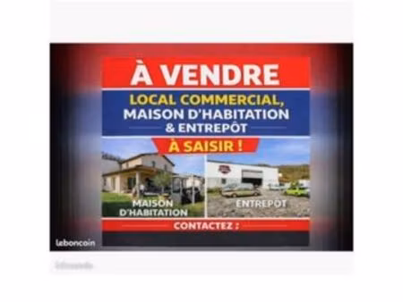 local professionnel et maison d'habitation